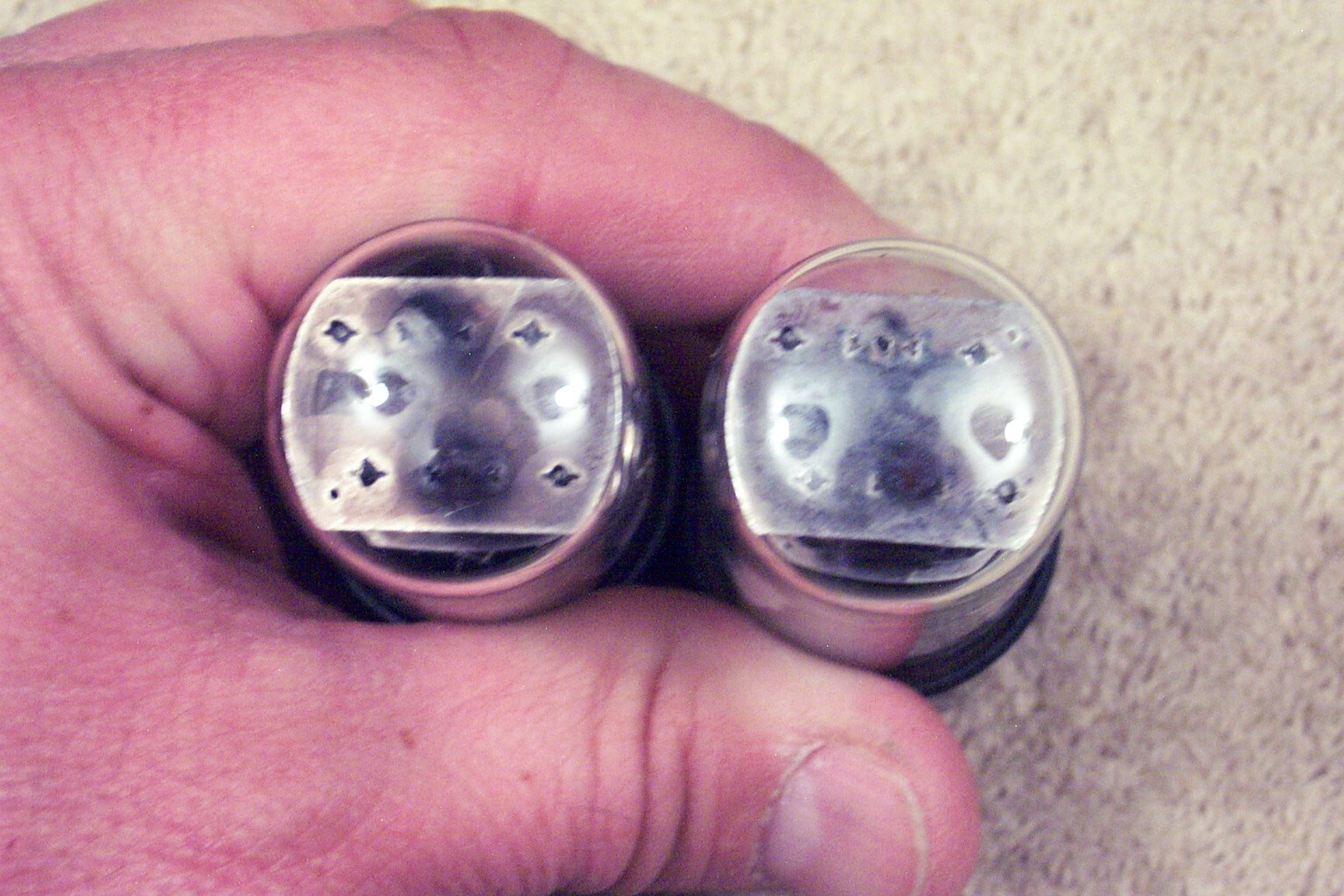 Two, RCA 6SN7GTB, black plates, lower D-getter, matching pair, 6SN7GT