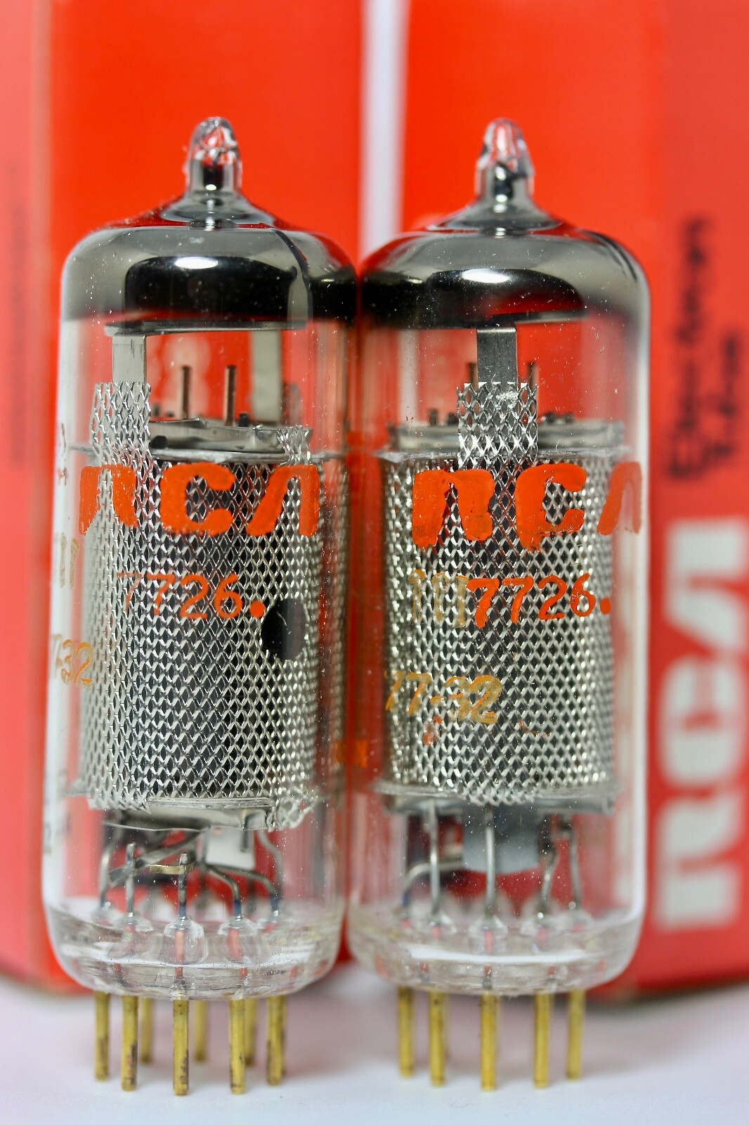 RARE 1966 NOS MULLARD MITCHAM 6686 E81L MATCHED PAIR TUBES