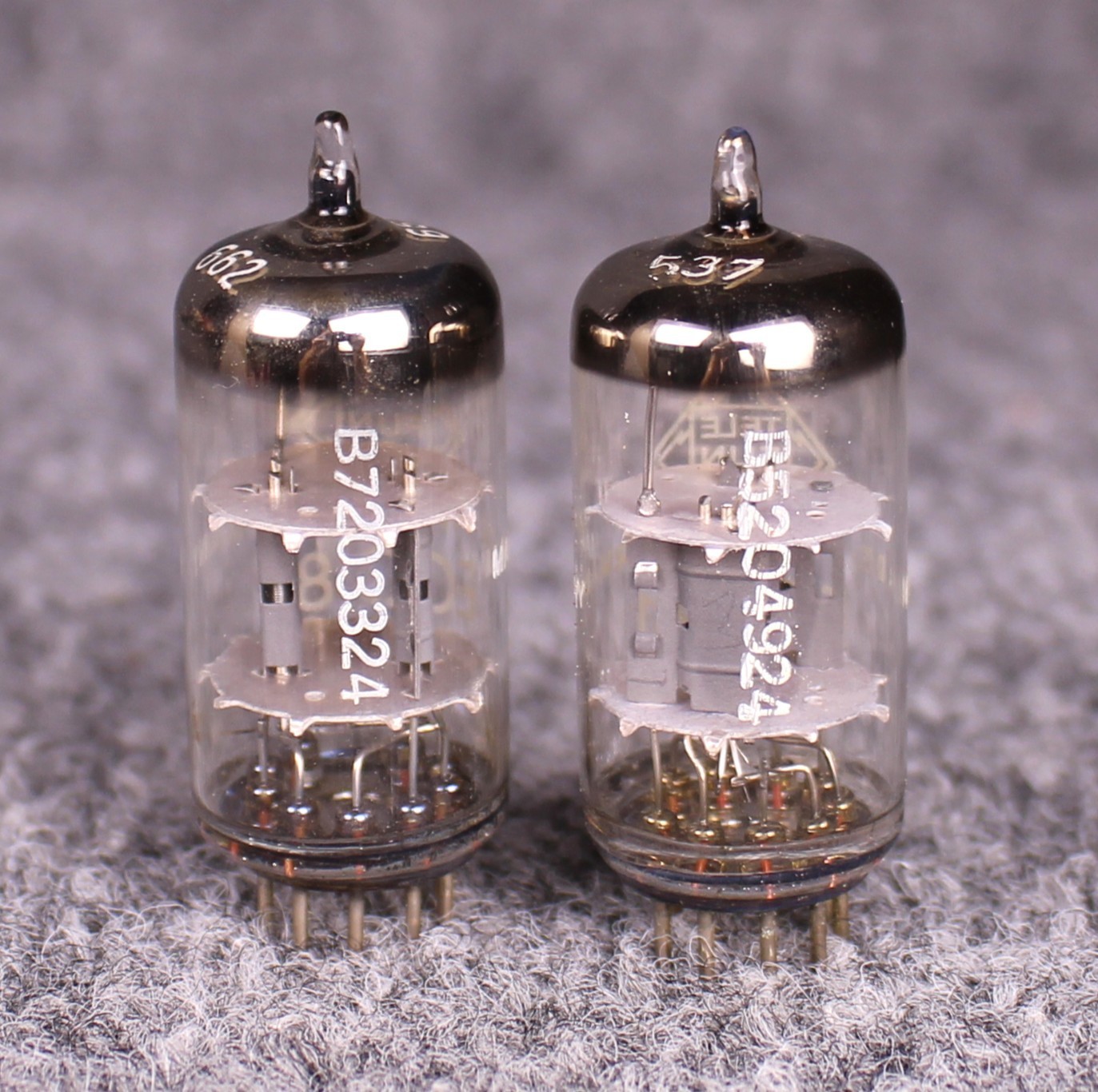 (2) MATCHED Telefunken ECC81 12AT7 Tubes ~Same Date Codes~ TEST STRONG @ 108%+!