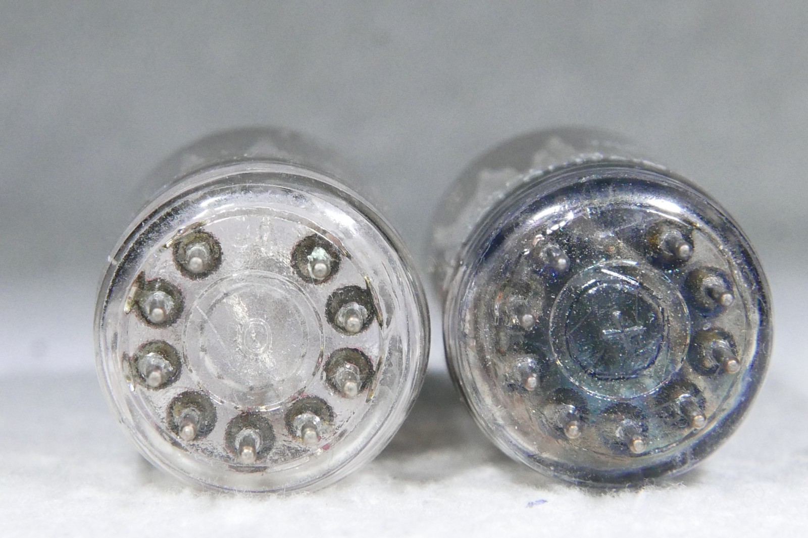 Pair Mullard 12AU7A/ECC82 Short Plate O-Getter Blackburn UK 1968/1965