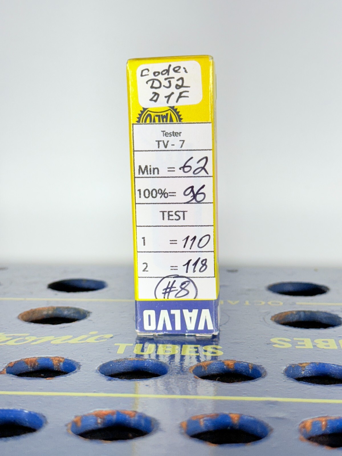 Valvo PCC88 7DJ8 Code DJ2 D1F Tested Like NOS Tube