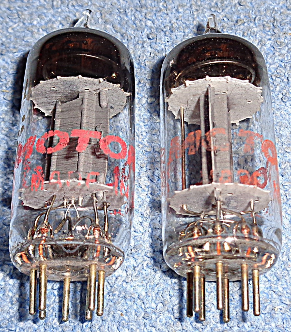 2 Motorola 6C4 Vacuum Tubes 1959 Vintage Triodes for Collins Hammarlund Hammond