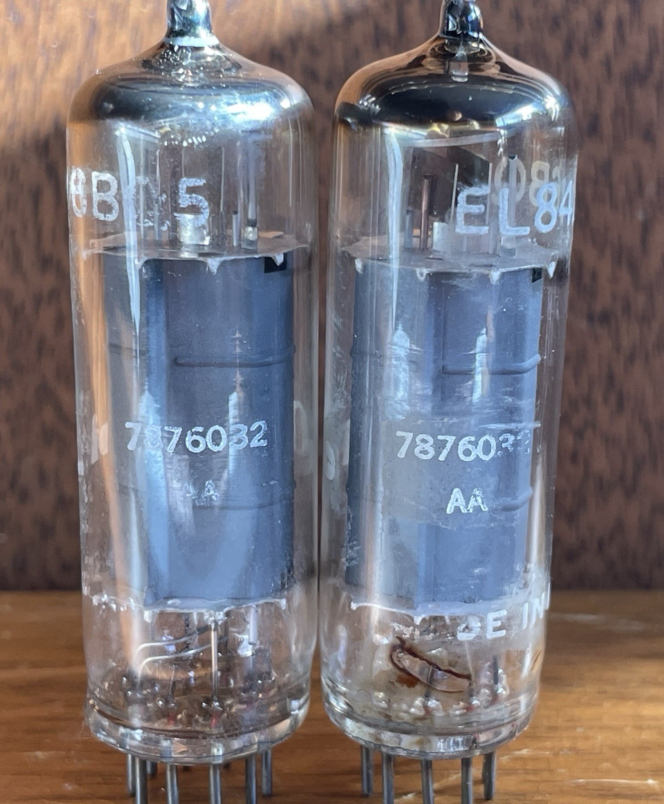Sweet Pair (2) 1960 Sonotone Mullard England Power Tubes 6BQ5 / EL84