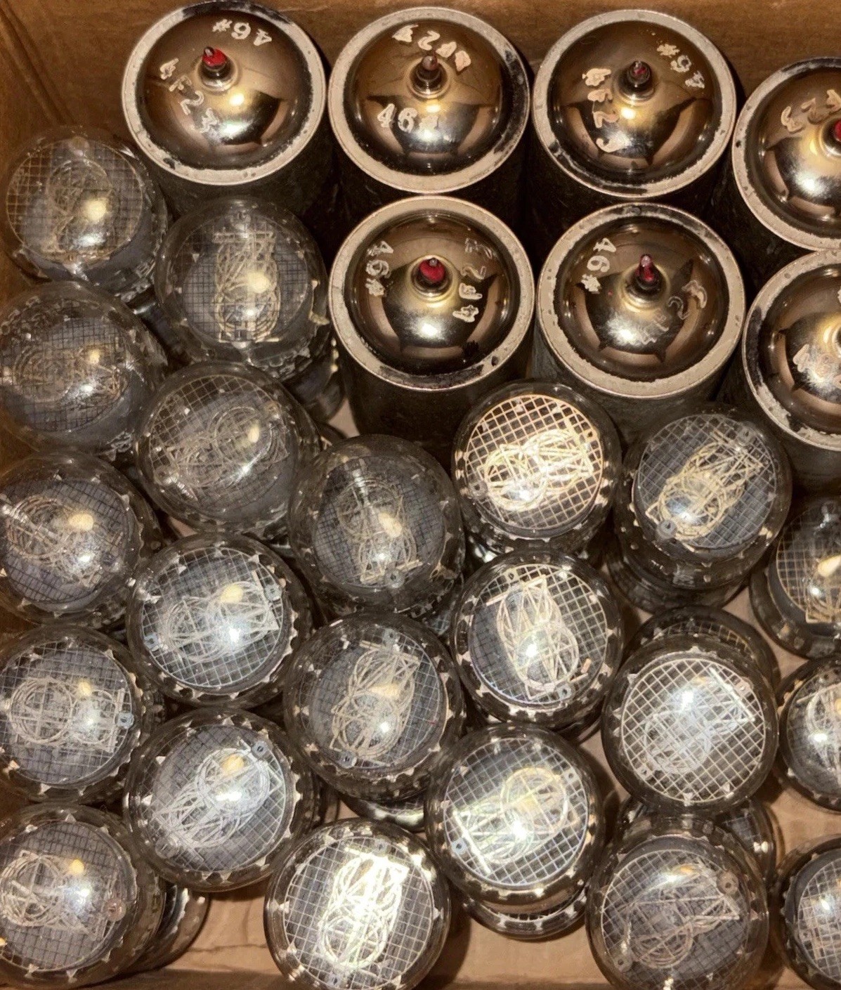 42 Burroughs Tubes 35 Nixie # B-5092-A & 7 BX-2004 Beam-X Switch Logic Counter