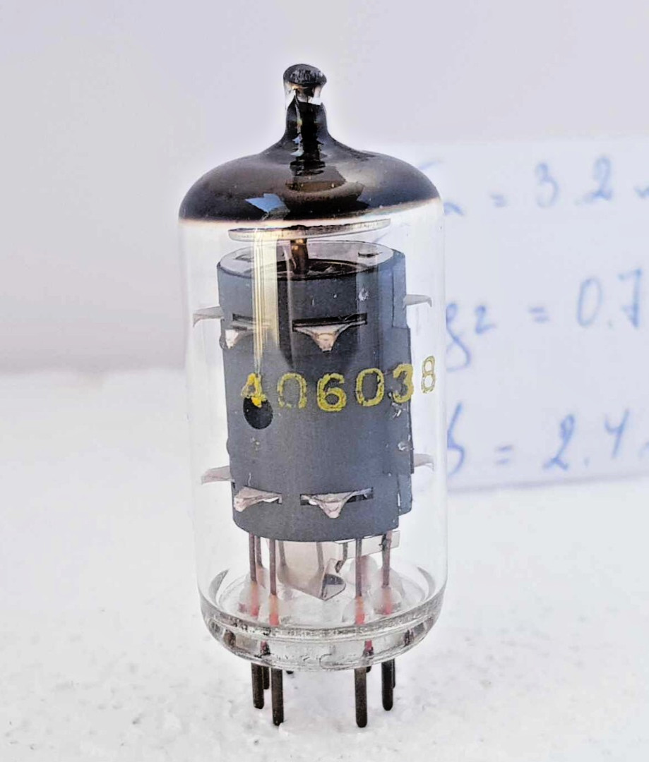 1 x EF86 RFT GERMANY TESTED STRONG TUBE 6J32P 6BK8 6CF8 Amplifier