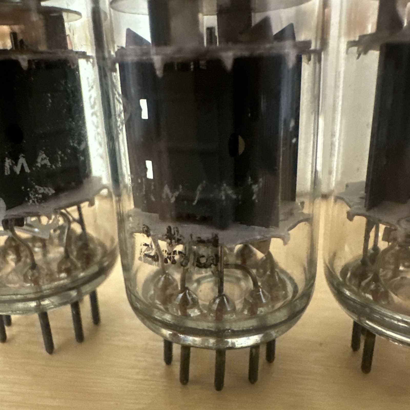 VINTAGE Quad ECC802S 12AU7 SIEMENS Triple Mica Rare! Telefunken Branded Lot a