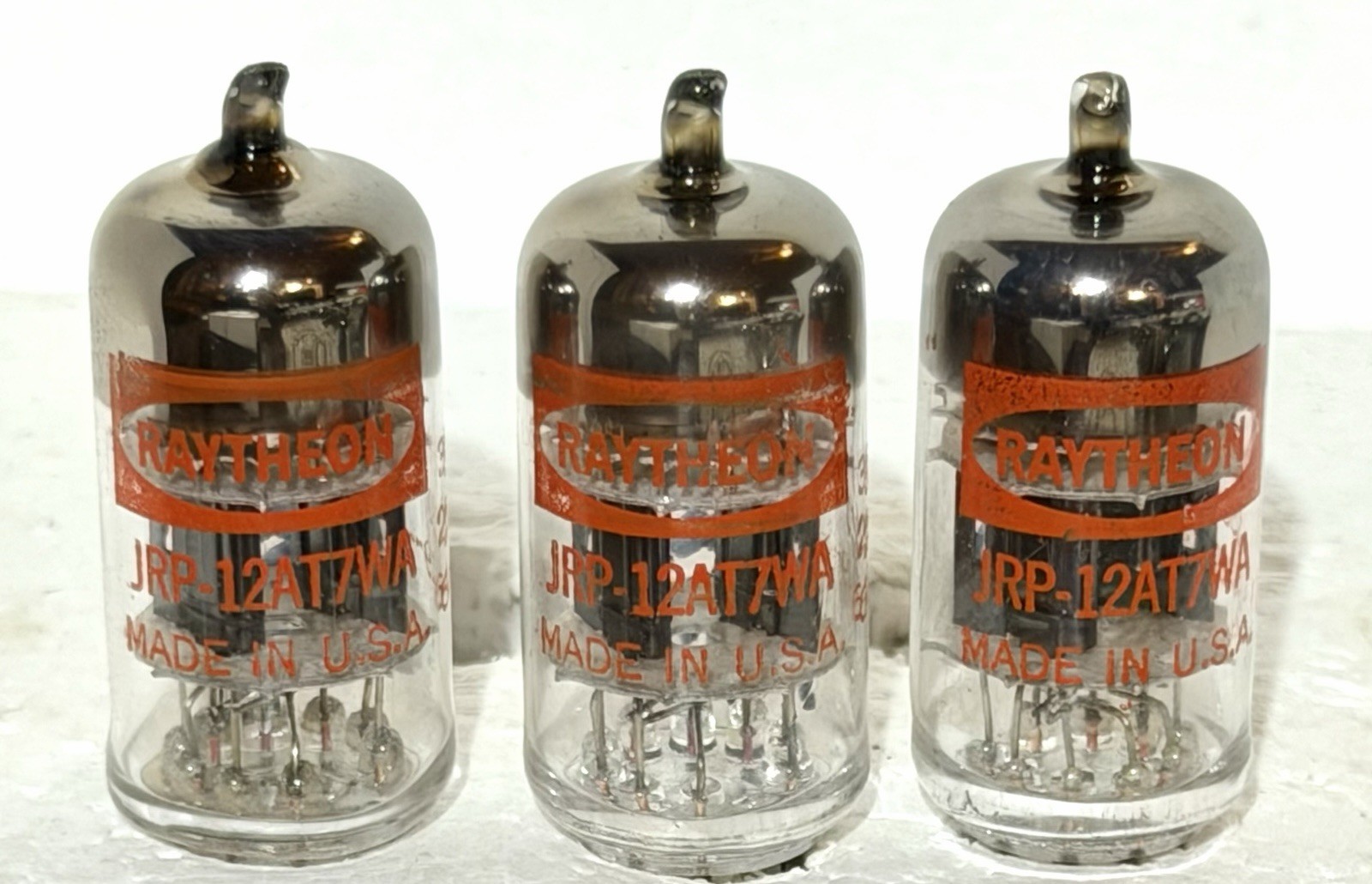 (1) 1964 JRP-12AT7WA Tubes TRIPLE MICA Mil-Spec Low Noise Fisher 400 Fender Amps