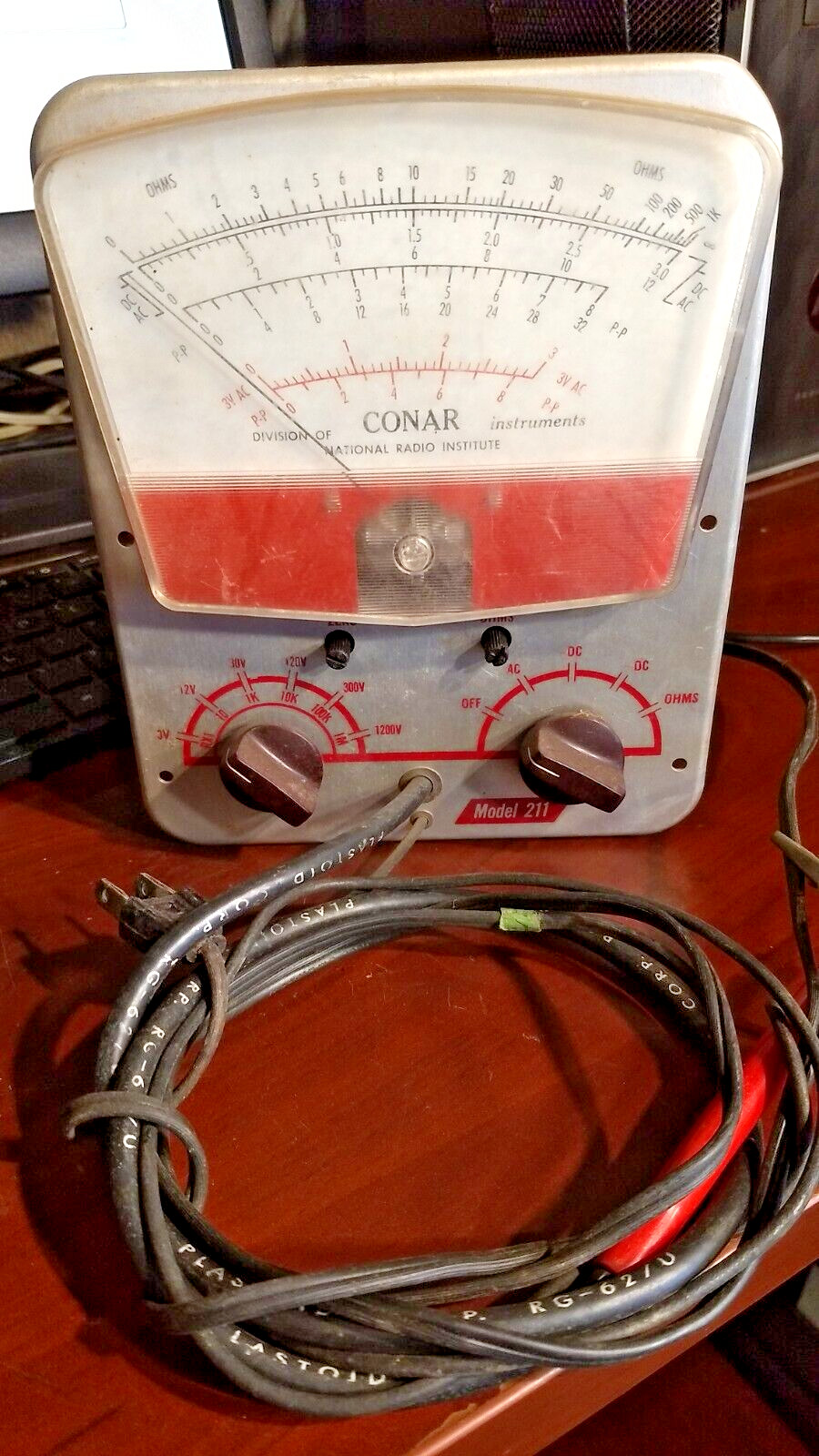 Vintage Conar Radio Instrument Model 211 Untested Industrial Tube Tester