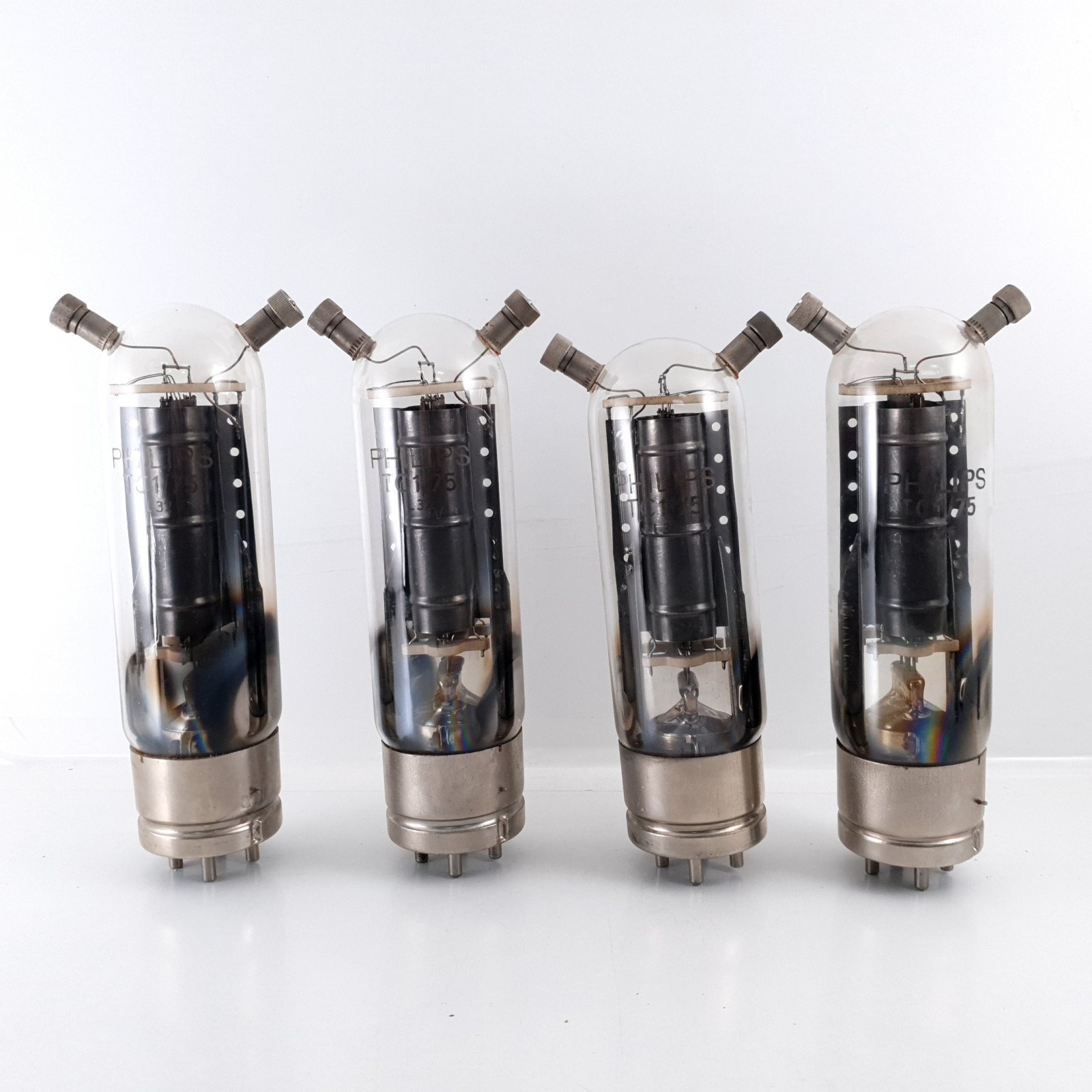 4 X TC1/75 PHILIPS TUBE. BLACK PLATES. NOS. CM ENA