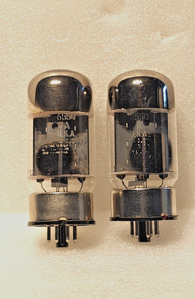 GE 6550A Matched Pair Vacuum Tubes BRAND NEW USA