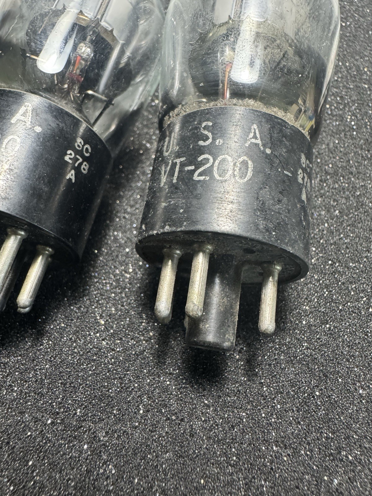 ⚡️ Lot of 6 Vintage Military Vacuum Tubes 0C3 0B3 38250 VT-200 RCA Sylvania ⚡️