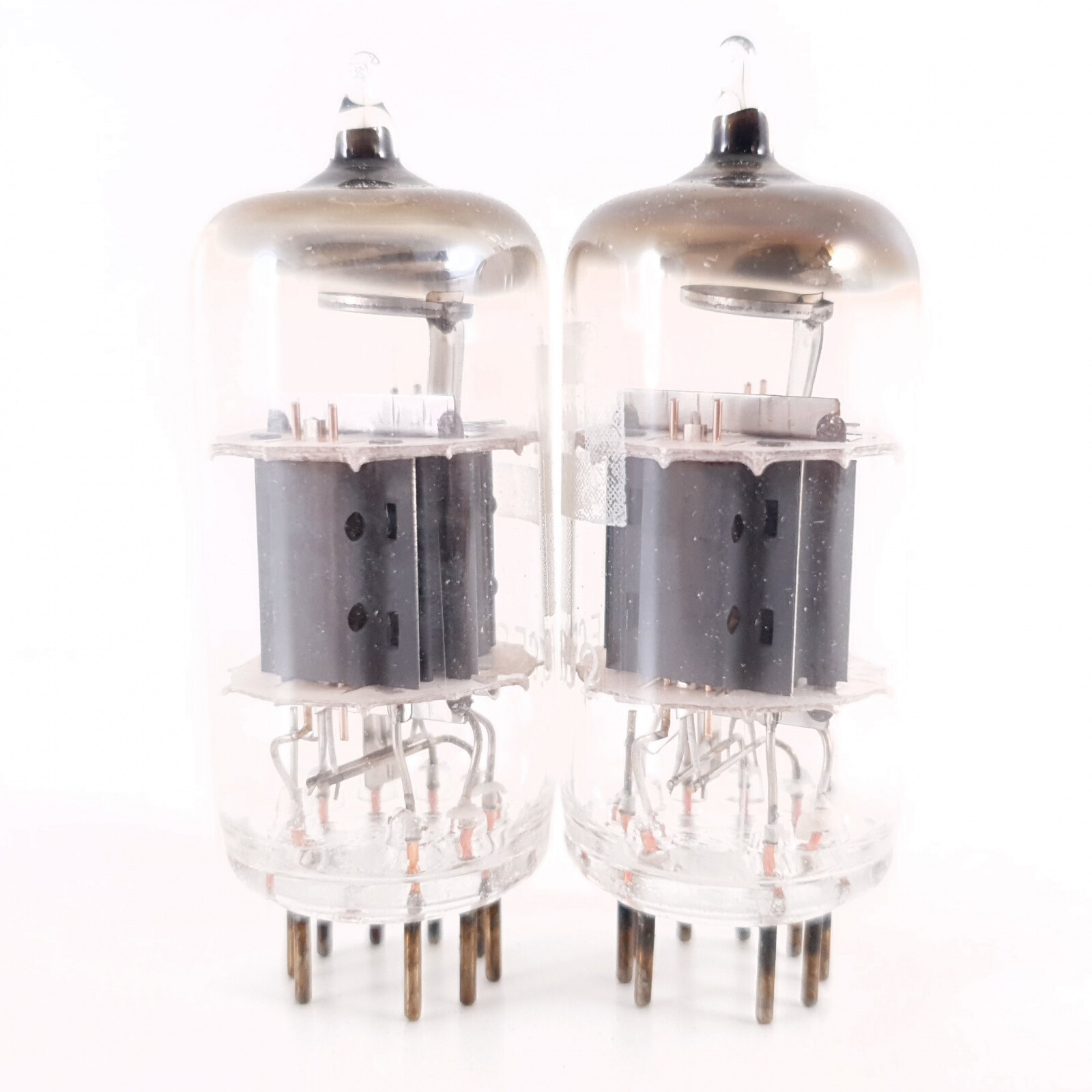 2 X ECF802 / 6JW8 PINNACLE TUBE. COPPER RODS. MATCHED PAIR. 11. CH114