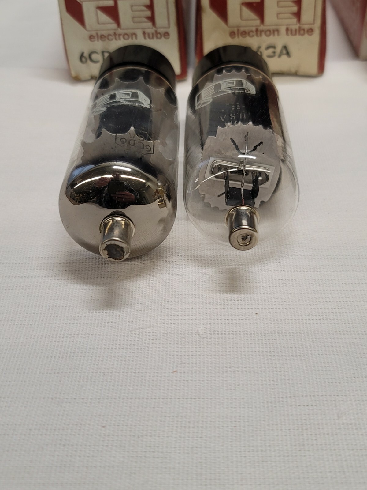 CEI 6CD6GA 6LQ6 6JE6C 6SK7 927 Vacuum Power Amplifier Radio Tv Tube Metal Glass