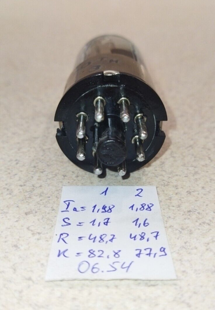 6N9S MELZ Metal Base (6SL7 6Н9С / 1579) Double triode. Tested