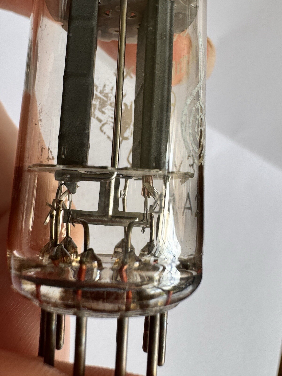 Match Pair AMPEREX 7062 E180CC BUGLE BOY Treble Clef Heerlan Δ1A2 Grails Nos