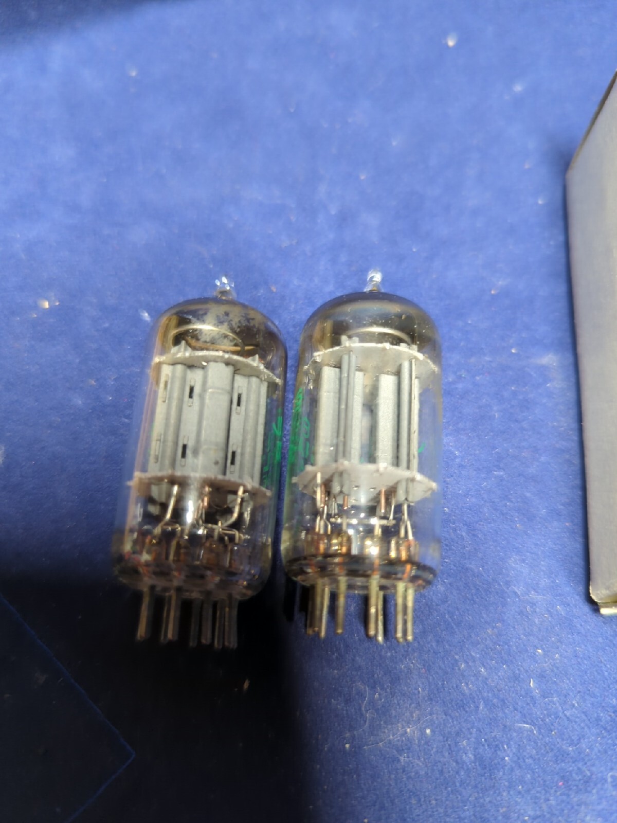MATCHED PAIR (2) JAN SYLVANIA 6189W 12AU7 TUBES NOS NIB SAME DATE CODE