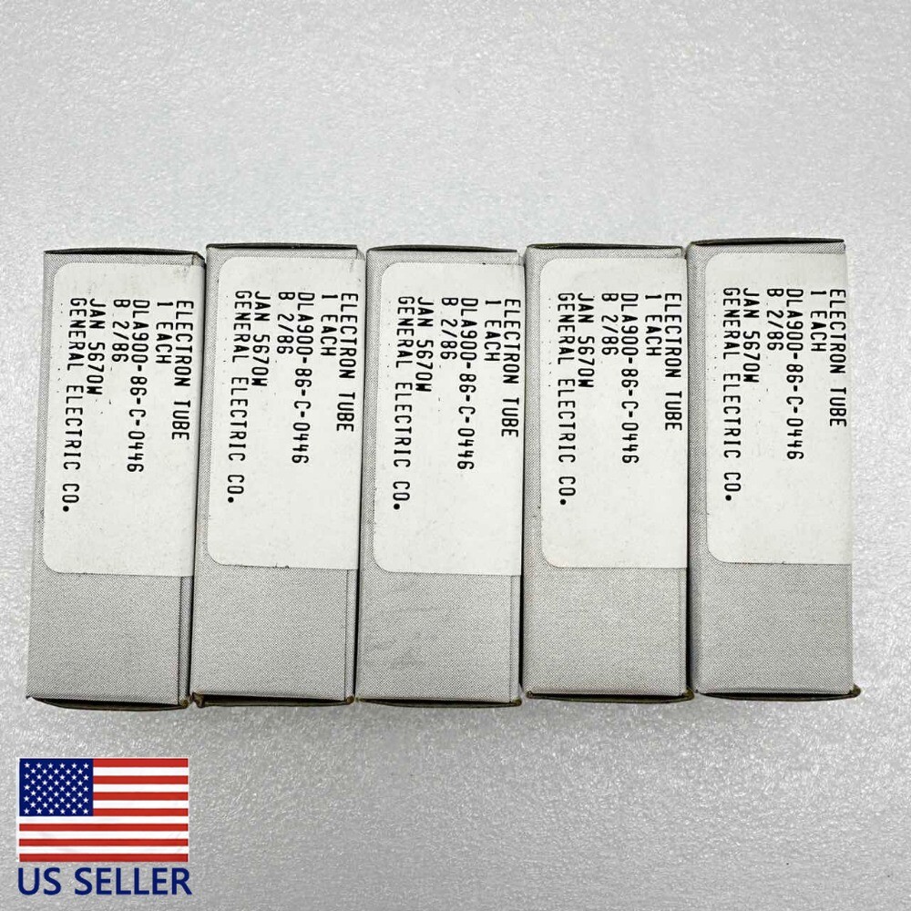 1x New GE 5670 W tubes =2C51=Western Electric 396A for pre amplifier phono