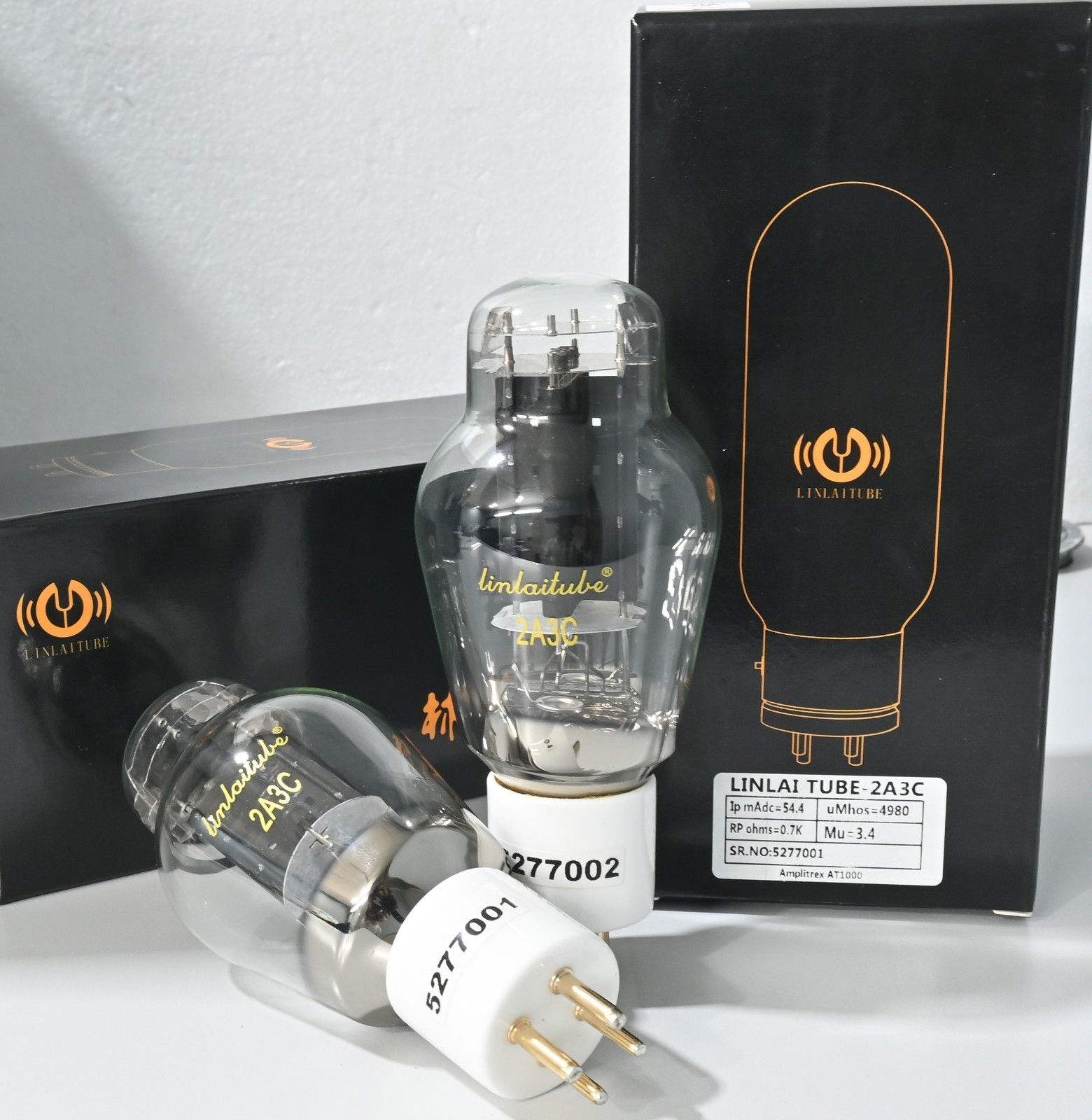 Linlai 2A3C Power Tubes Made in China Amplitrex Tested Matched Pair