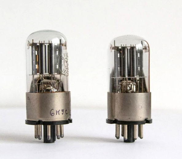 6N9S 6H9C soviet Tube Metal Base Matched Pair 6SL7 1579