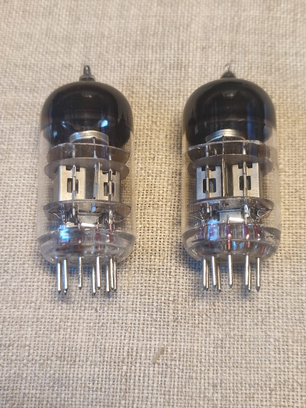 2 pcs. 6N2P-E REFLECTOR / ECC83 Double Triode Tubes 1963-64′ RARE! Triple Mica