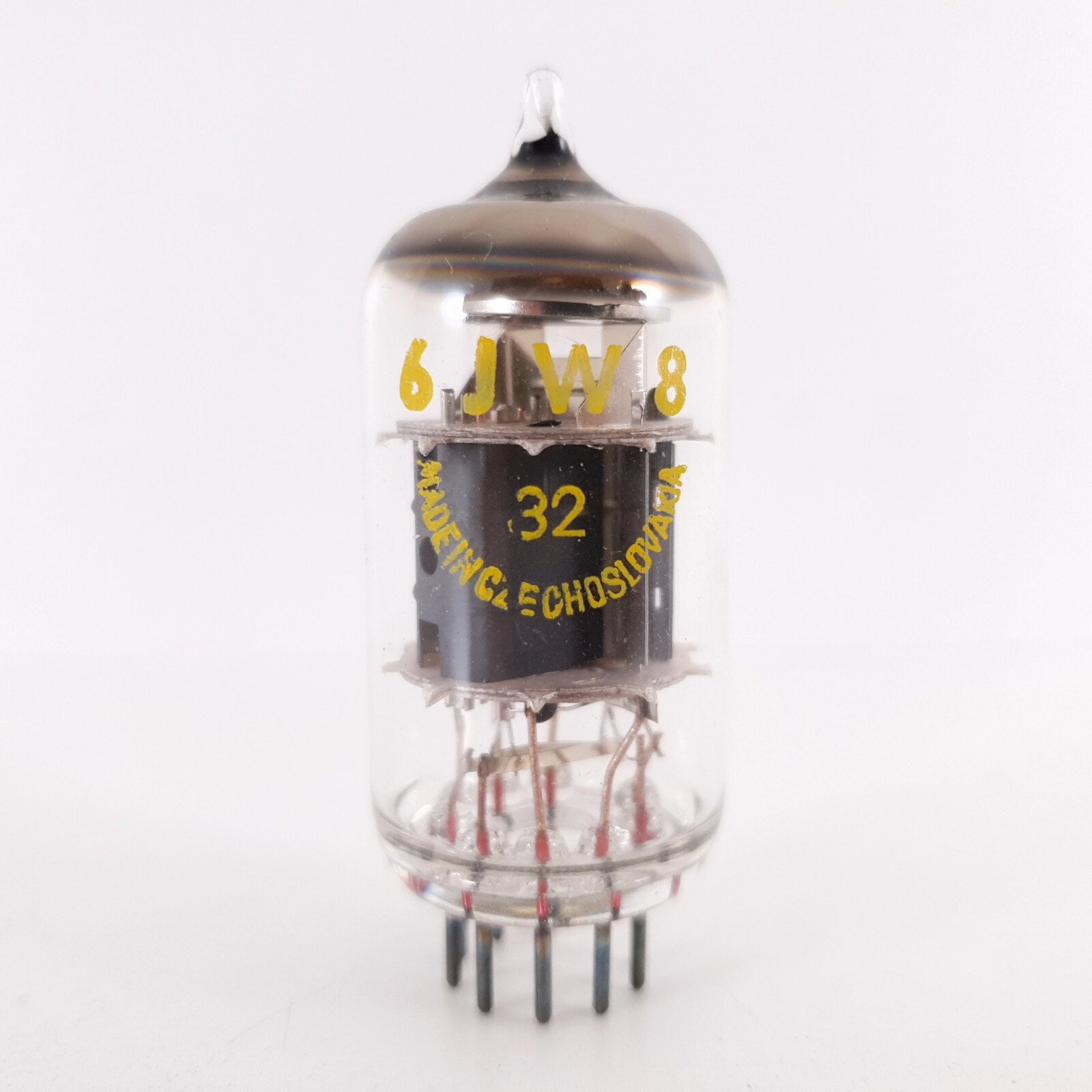 1 X ECF802 / 6JW8 TESLA TUBE. COPPER RODS. 3. CH114