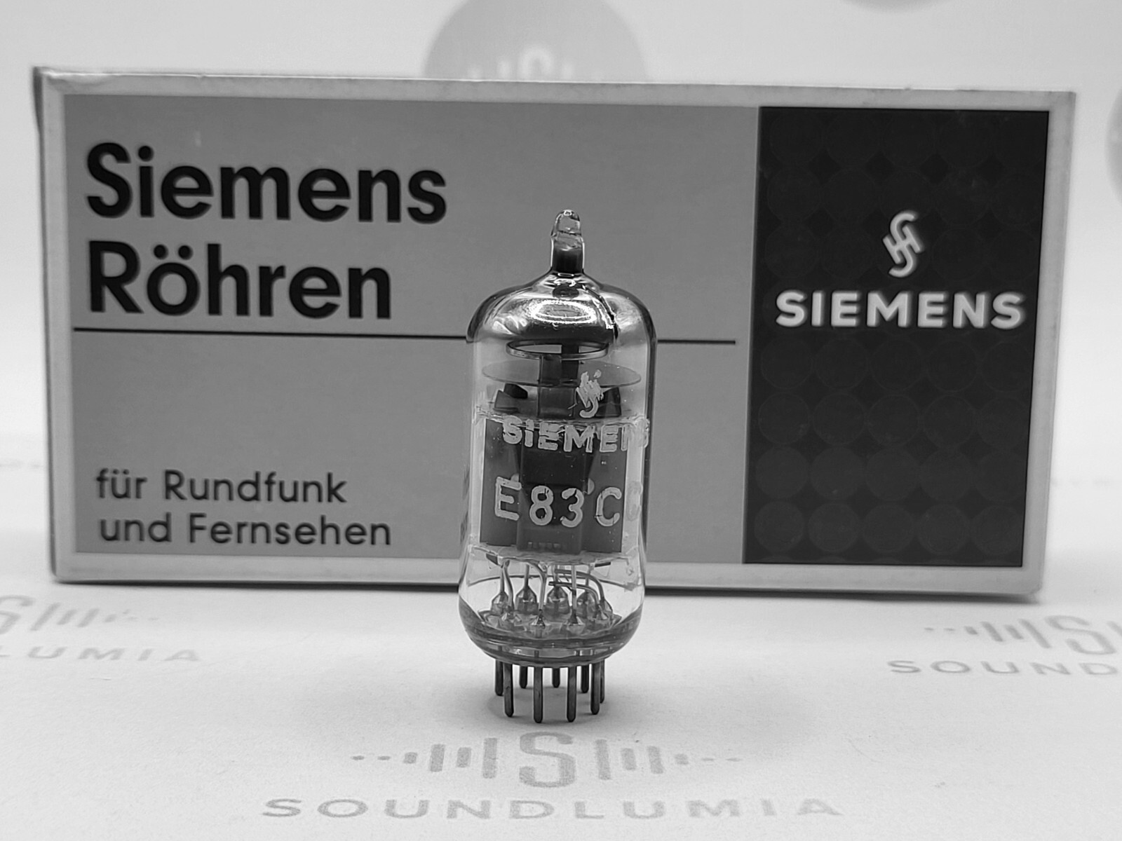 1x Siemens E83CC = ECC803S 3-Mica 14mm Plates – Munich ’59 (EØ 0‡ 9C) – Near NOS
