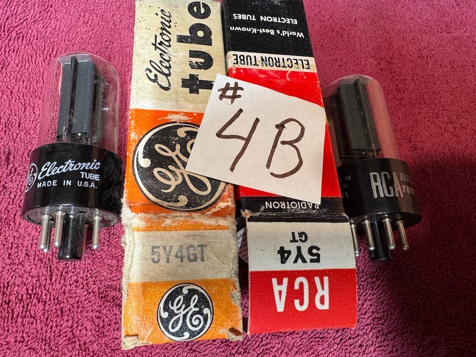 RCA & GE 5Y4GT Zenith Phico Fada Emerson Bendix Crosley Midwest NOS radio tubes