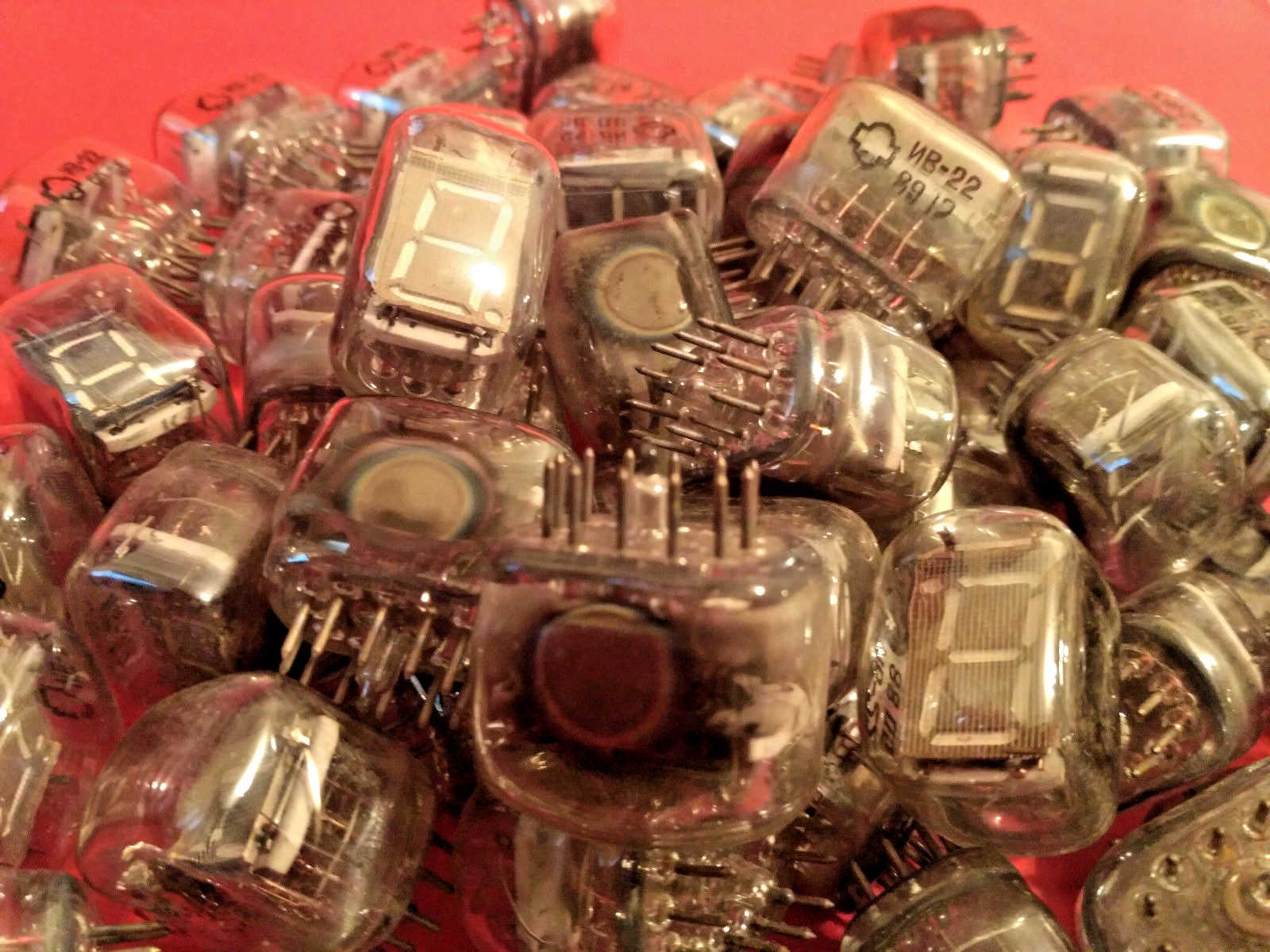 IV-22 IV22 ИВ-22 Nixie tube vintage VFD indicator ussr clock NOS SAME DATE 10pcs