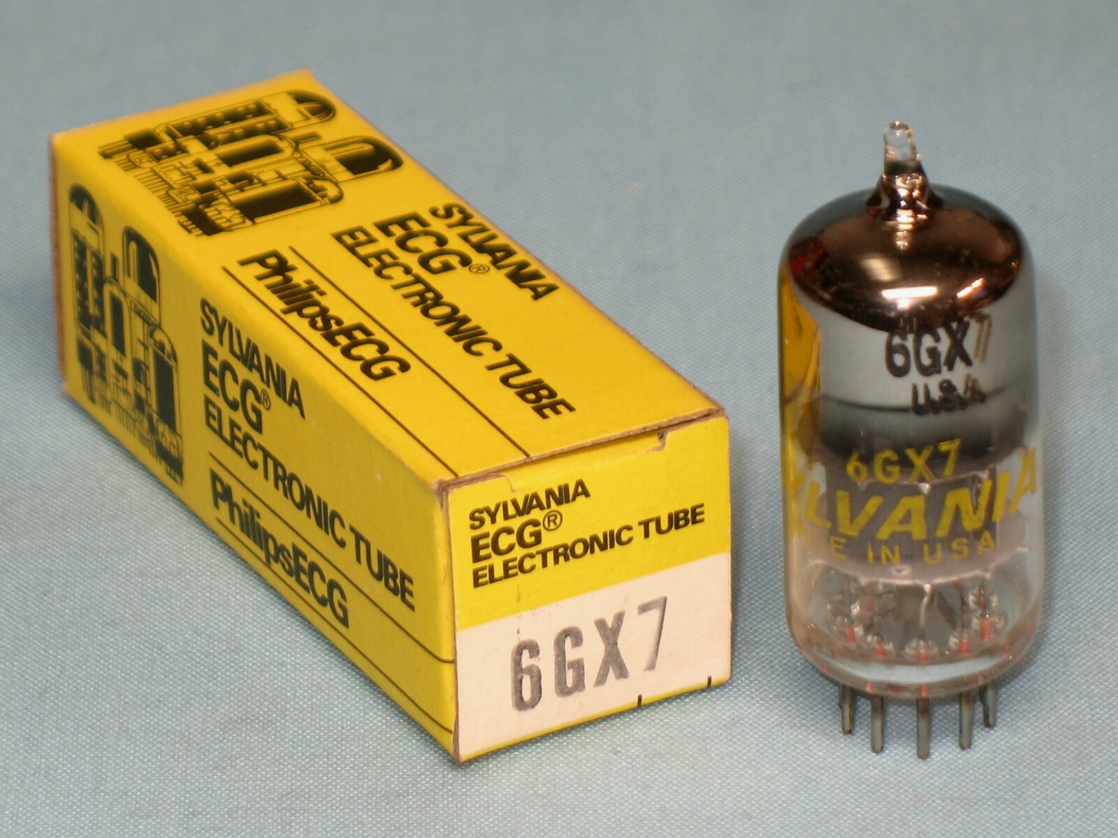VACUUM TUBE ~ 6GX7 ~ SYLVANIA / PHILIPS / ECG ~ NOS ~ 6GX7