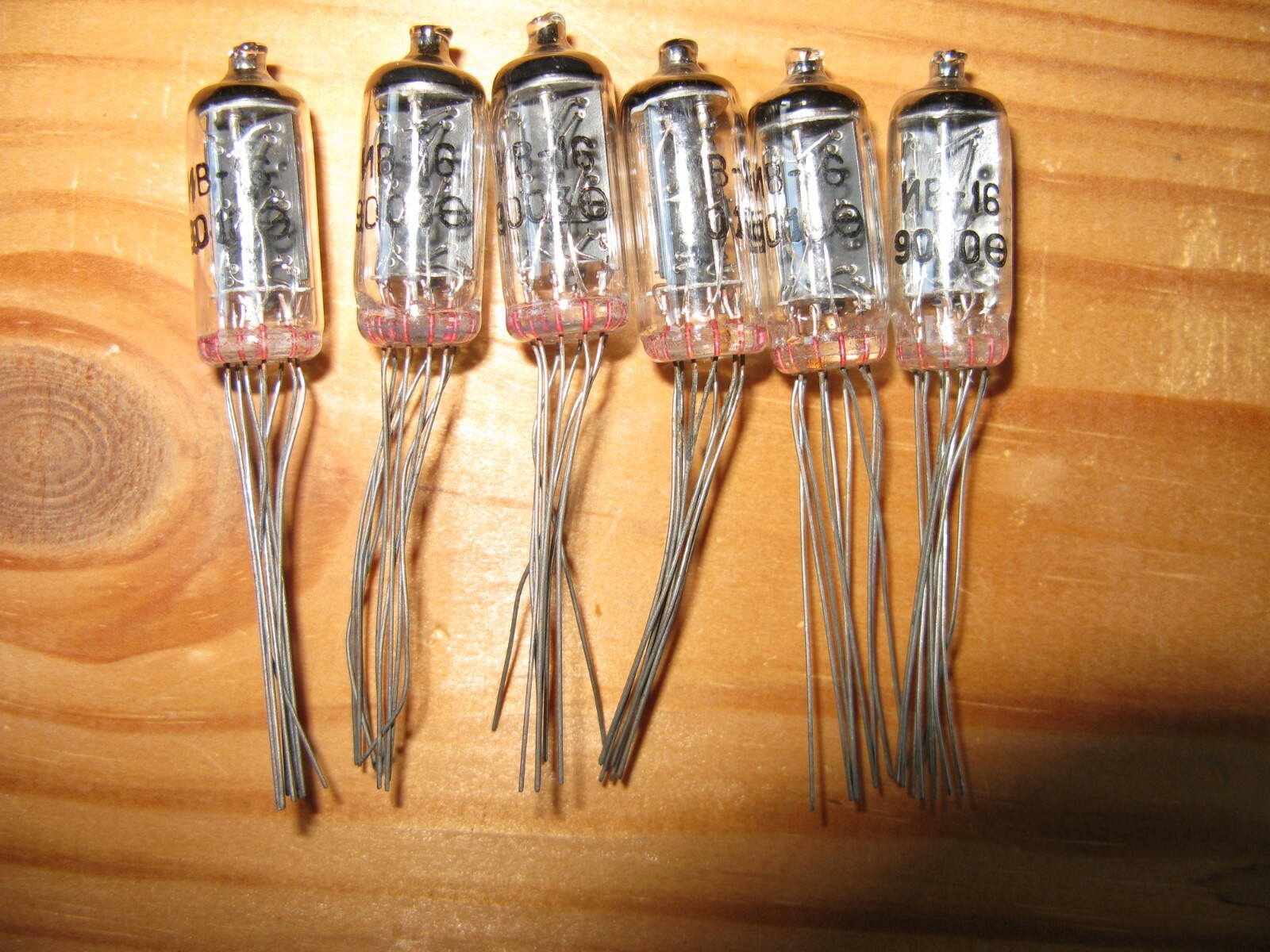 lot of 6 IV-16 VFD numitron tubes nixie ~ 13 ~ 16 ~ 18 ~ 14 ~ in ~