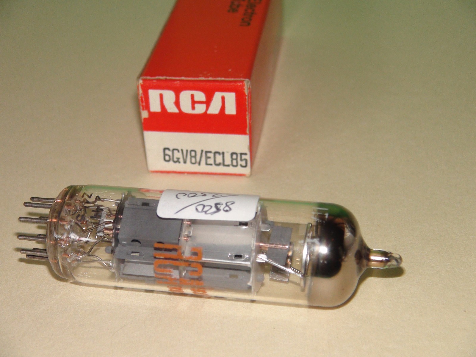 RCA Italy 6GV8 ECL85 Vacuum Tube Very Strong