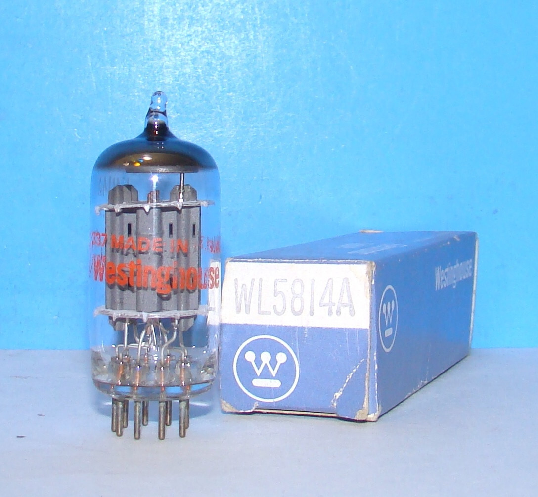 5814A Westinghouse NOS radio audio amplifier vacuum tube valve made USA 12AU7A
