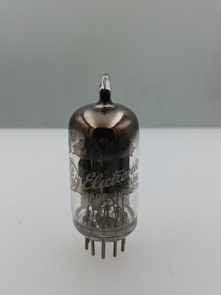 1956 GE 6AZ8 NOS NIB 7400/3450gm Grey Plates Square Getter Serious Tubes T463