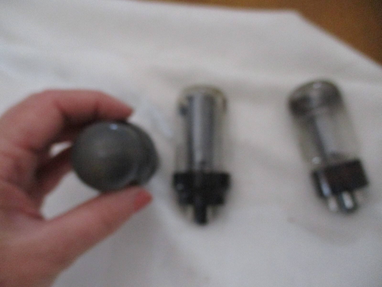 vintage radio bulb lot philco usa ge electronic tube set of 3 non working?