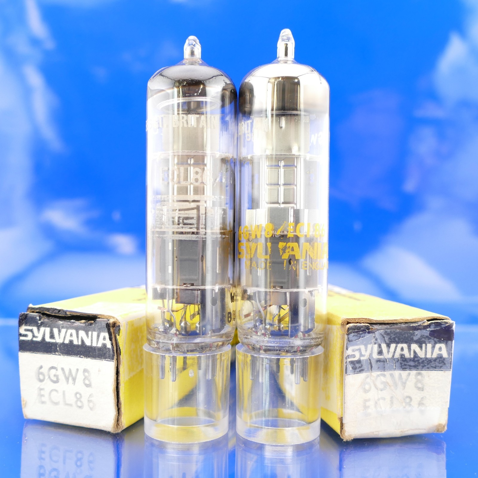 Two MULLARD 6GW8 ECL86 Tubes W52 Triode/Pentode GM[%]: 123/96 125/94 AMPLITREX