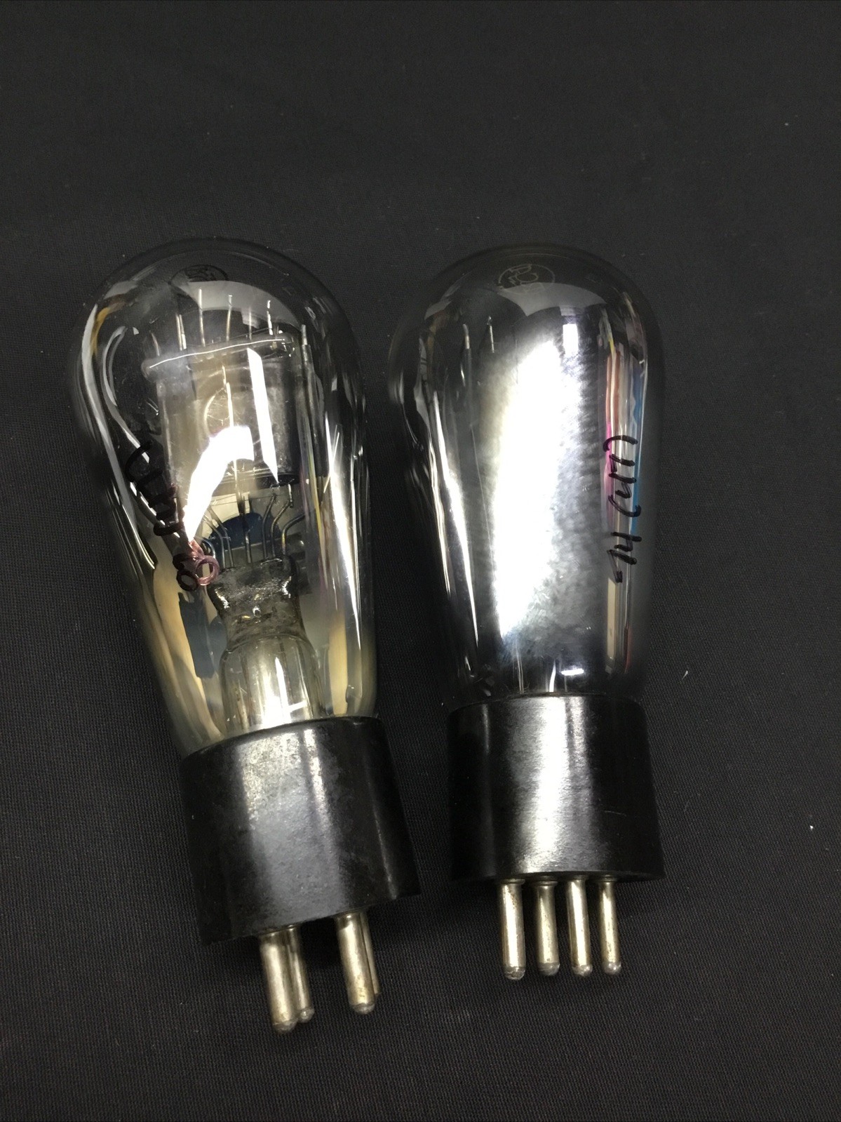 GREAT PAIR RCA UX 245 (CX345 Type 45) Amplifier Radio VACUUM TUBES Tested 129289