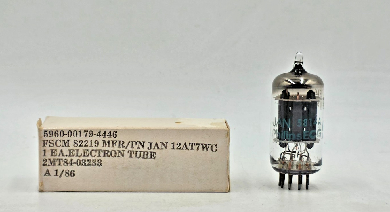 5814A / 12AT7WC JAN Balanced Tube (New Old Stock) Test NEW 1YearWarranty ECC81