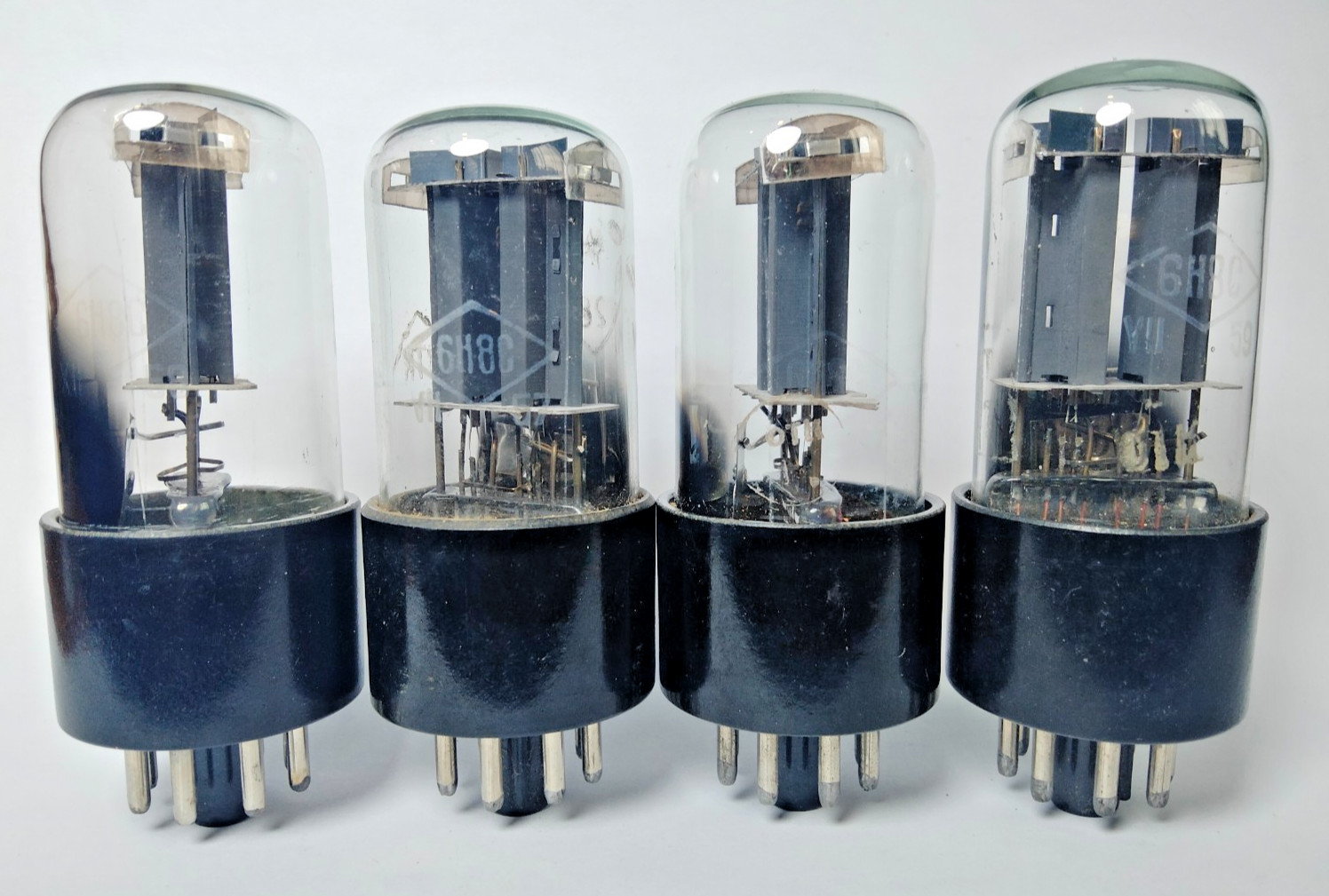 4 pcs NEW 6N8S /6SN7GT /6SN7/ MATCHED QUAD FOTON Tubes 50`s