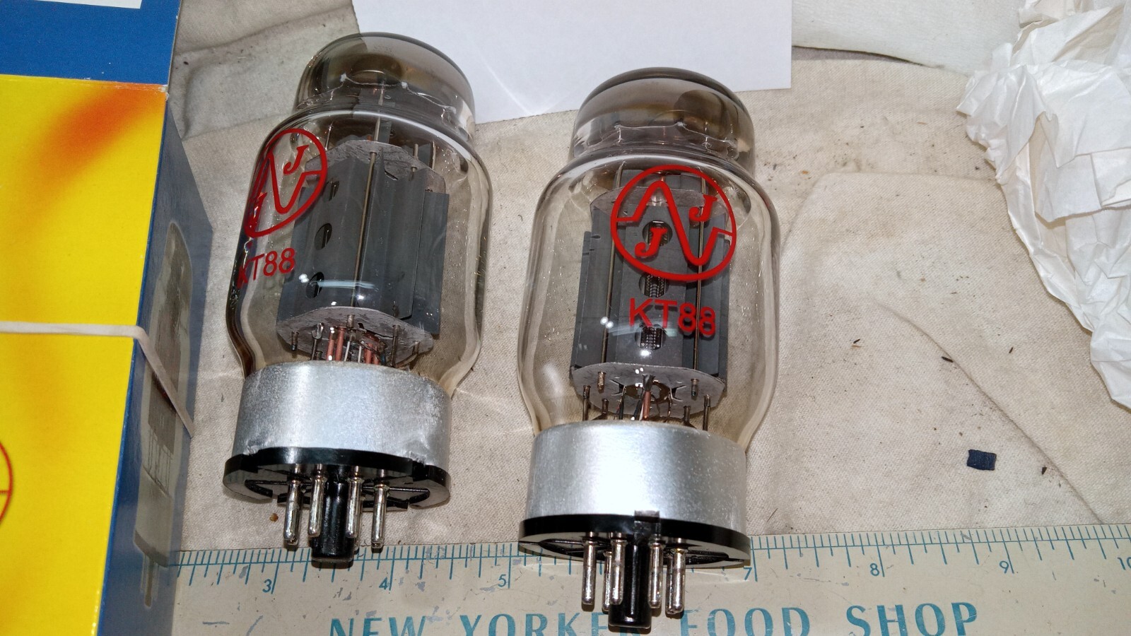 2 NOS JJ Electronic KT-88 6550 Tubes Tested TV-7/U