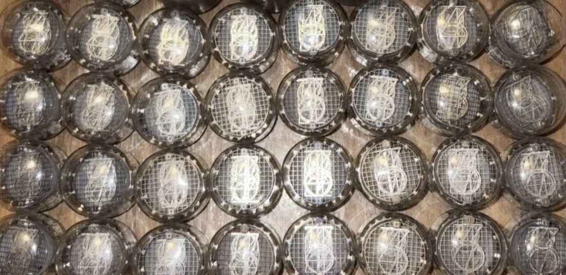 4 Burroughs Nixie B-5092-A Numerical Counter 0–9 Digit Tubes Appear NOS Exc+