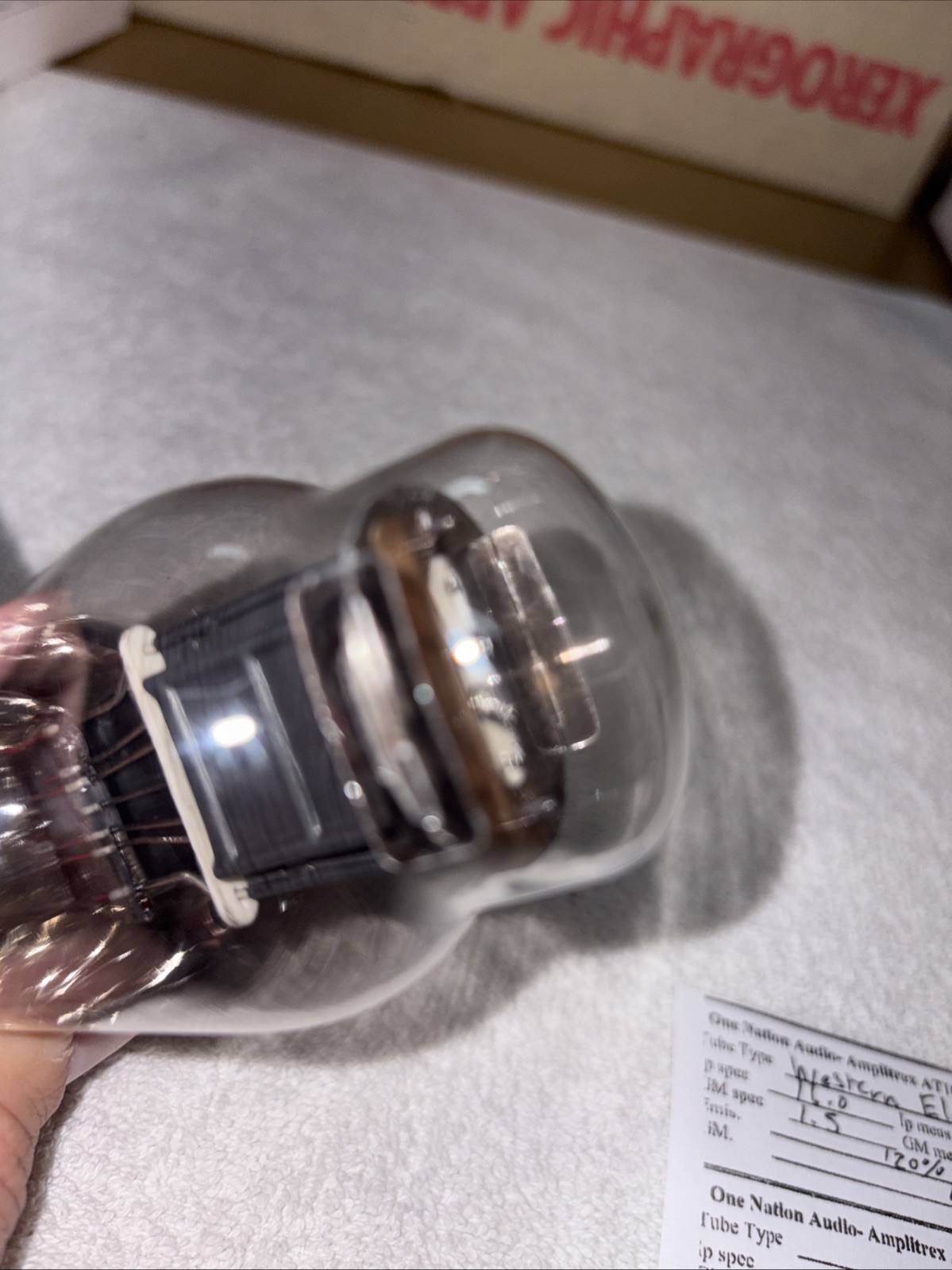 National Type 10Y ST Vacuum Tube Brown Base Spring Top Amplitrex 113%