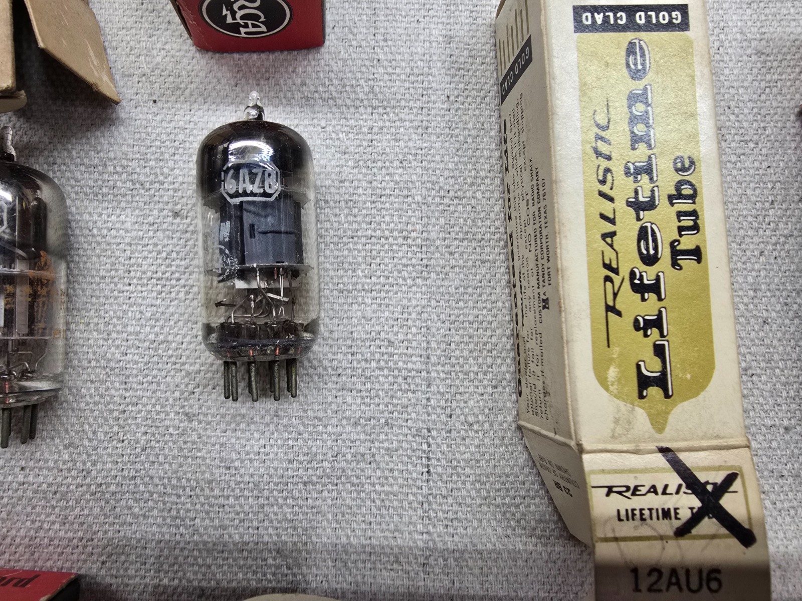 Lot of 13 Assorted Vacuum Tubes 2AF4A, 1X2B, 1R5, 6BZ6, 6AT8A, 6LN8, 12AU6, 6AS5