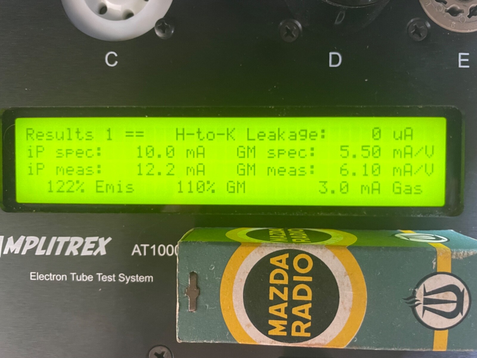 ULTRA RARE SEALED MAZDA ECC801S tube 12AT7WA 110% 112% AMPLITREX