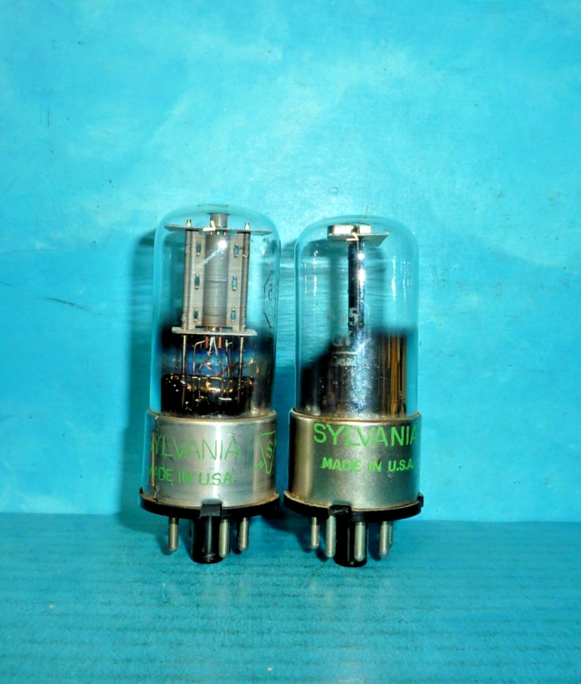 2 Sylvania 6J5GT Tubes STRONG!
