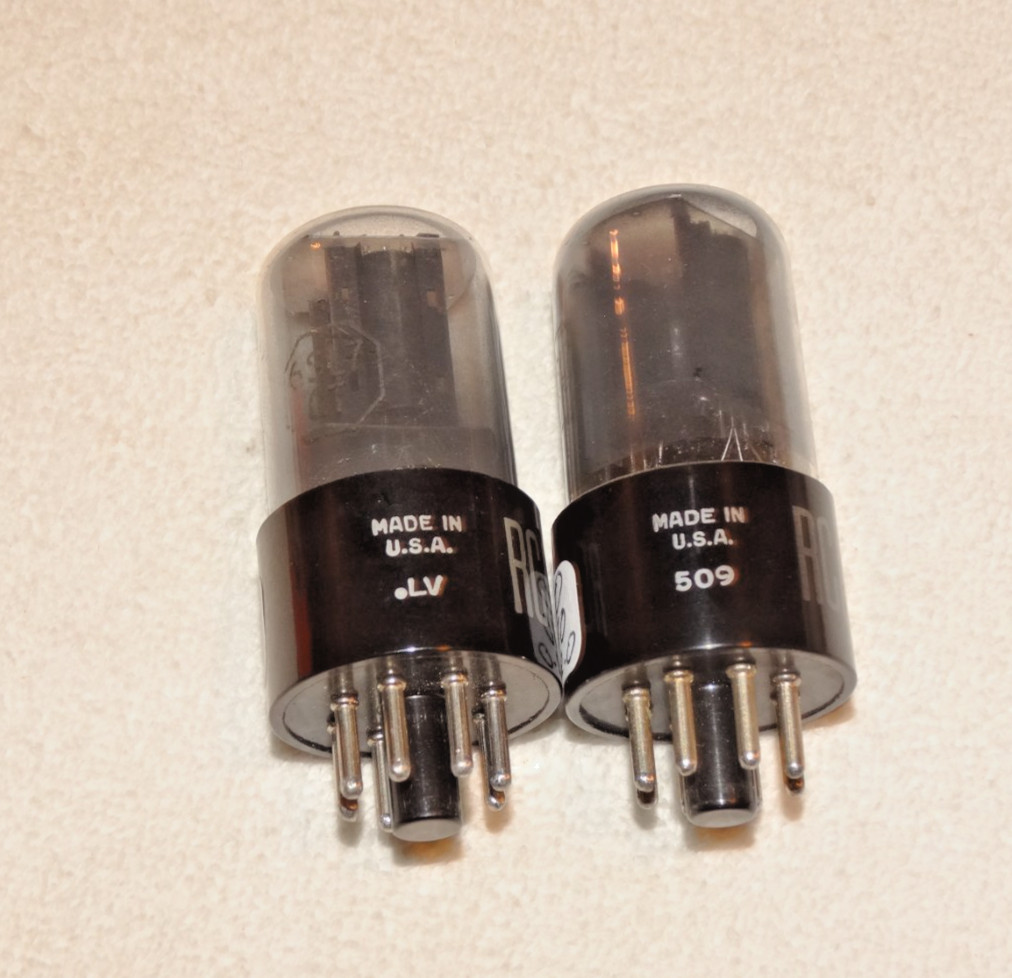 2 x 6SL7gt RCA Tubes*Very Strong Matched Pair*Smoked Glass*#15