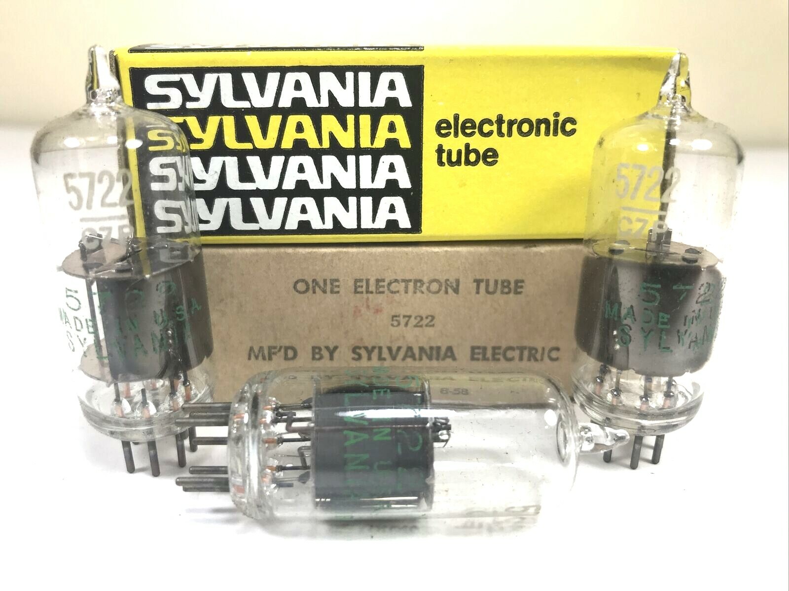 5722 Sylvania NOS Vacuum Tube Röhre Valve Lampe TSF Valvola Valvula 진공관 真空管 *
