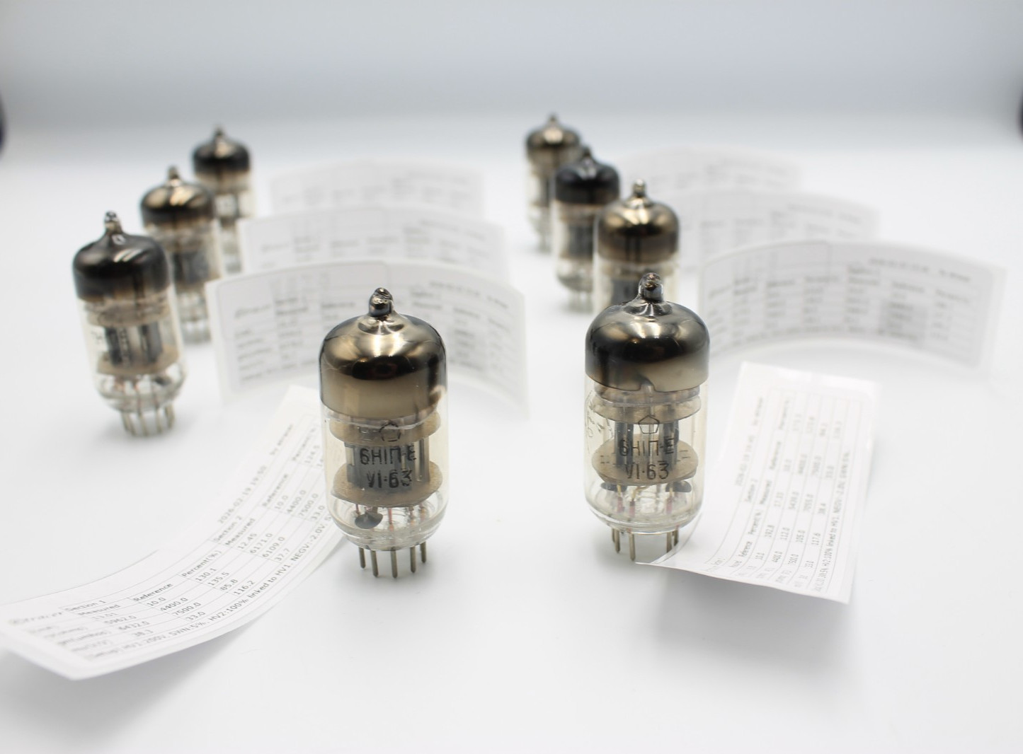 2 PCS 6N1P-Е / E88CC / 6DJ8 / 6922 .NEVZ. Boxed Anode. Etracer Tested. 1963′.