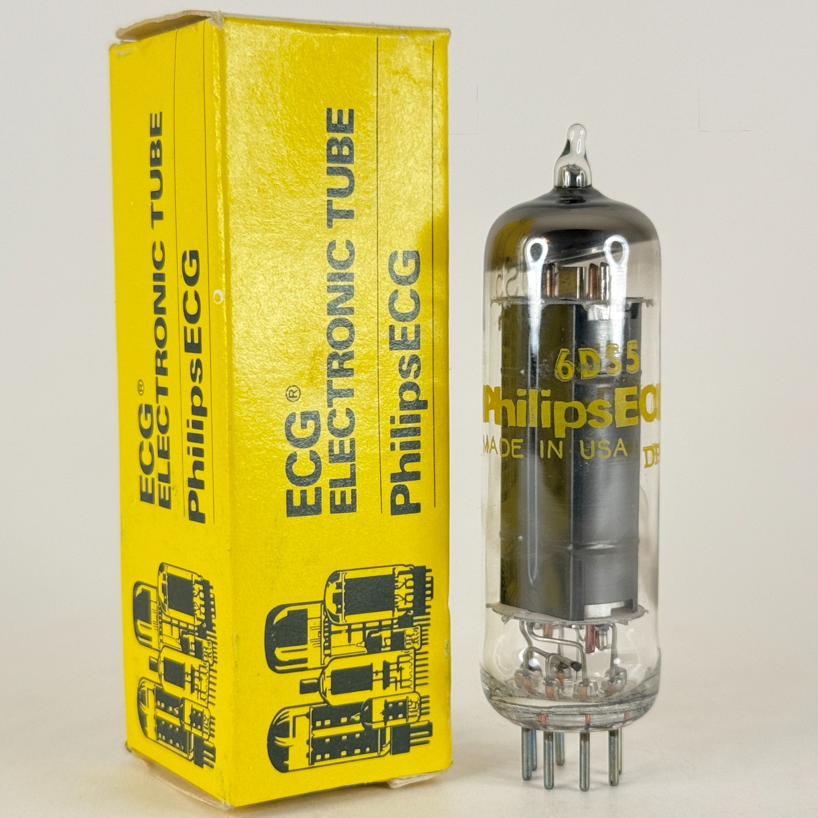 (1) Tested Philips ECG 6DS5 Tube with Box Date Code MR DPA Beam Power Tube
