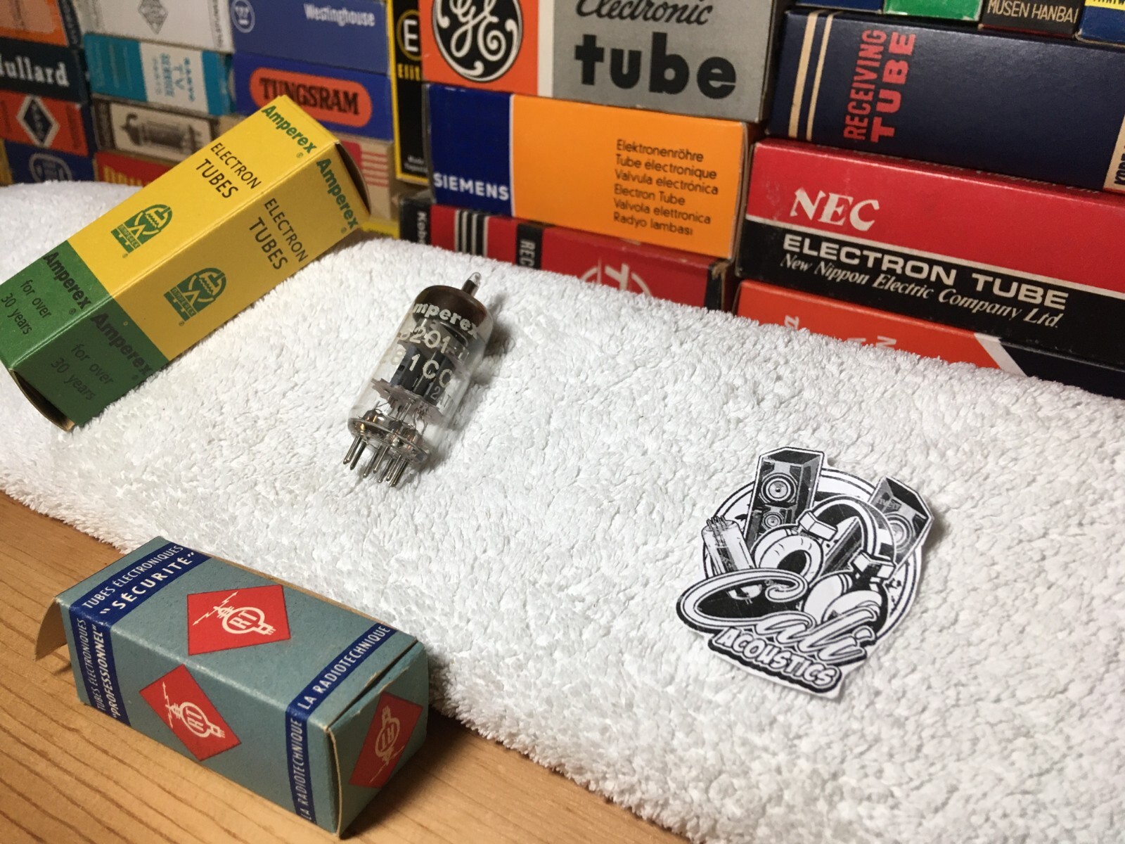 NOS 1960 Amperex 6201 E81CC Made in France ~ Rare Special 12AT7WA ~ Grail ECC81