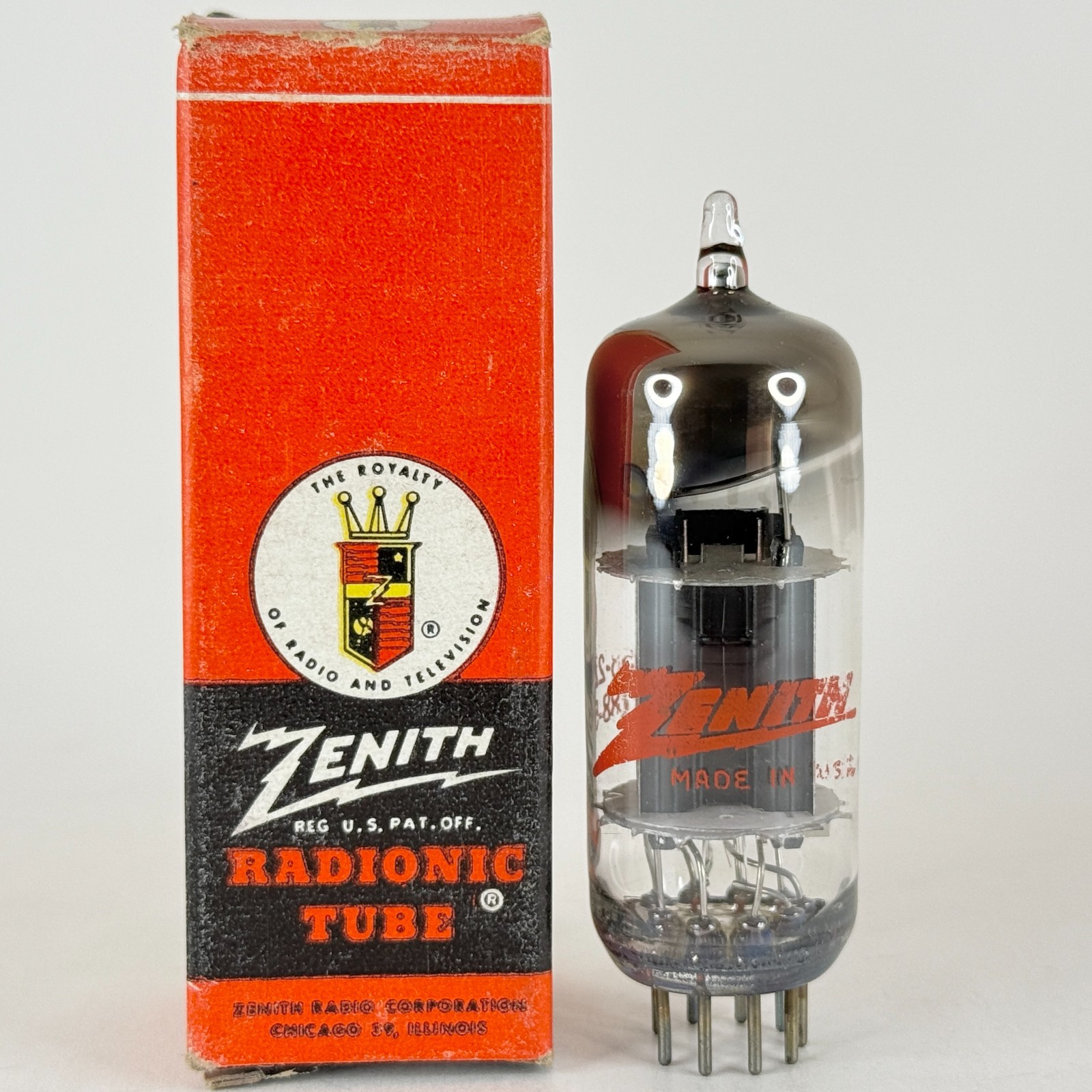 (1) Tested 1958 Zenith 11CY7 Tube with Box Date Code 58-22 Double Triode Tube